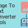 Image To Text Converter Tools